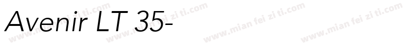 Avenir LT 35字体转换